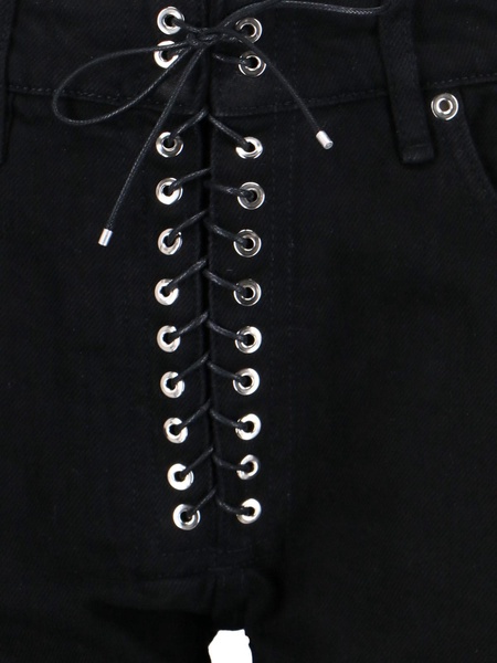 'Lace-up' jeans