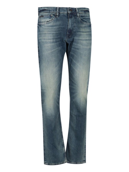 Polo Ralph Lauren Straight-Leg Stonewashed Slim-Cut Jeans