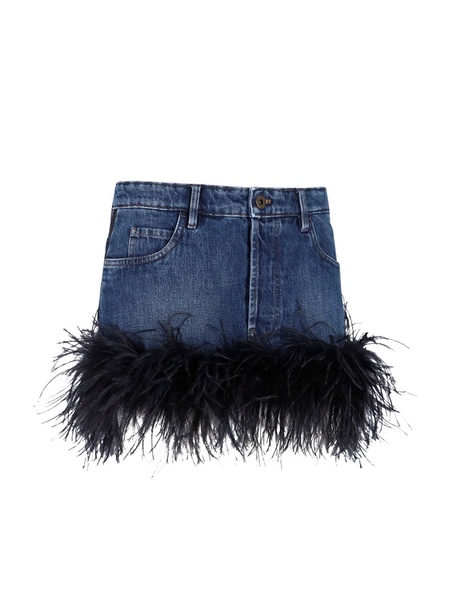 Feathers Mini Skirt