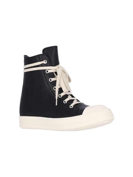 Zip high-top sneakers