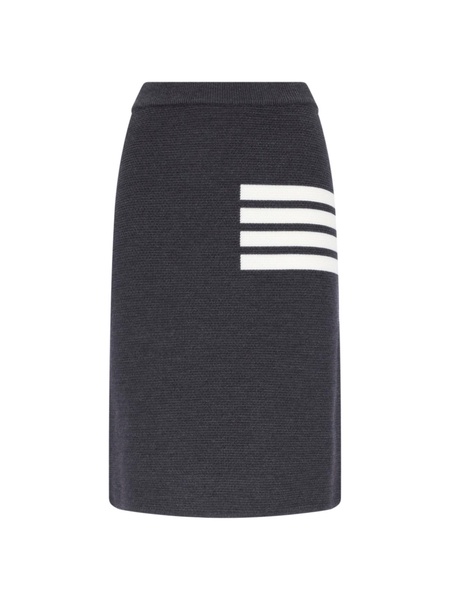 '4-Bar' midi skirt