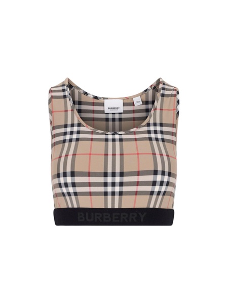 Tartan Pattern Sporty Top