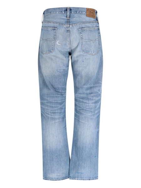 Polo Ralph Lauren Distressed Straight Leg Jeans