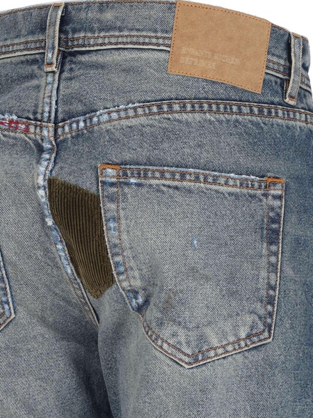 'Patchwork' bootcut jeans