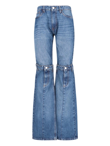 'Open Knees' bootcut jeans