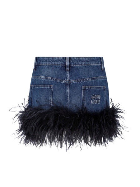 Feathers Mini Skirt