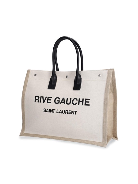 Rive Gauche cotton and linen tote bag