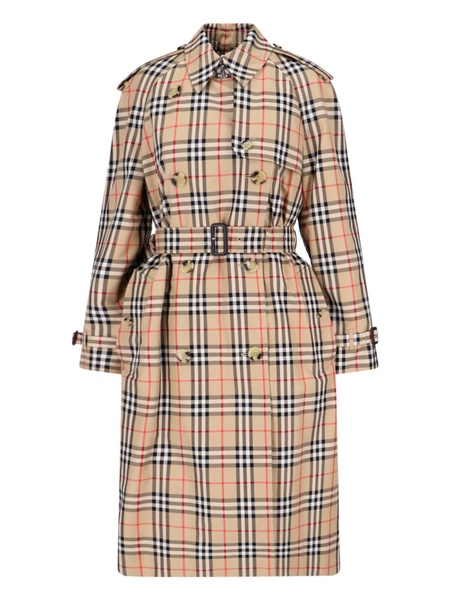 Burberry Check Trench Coat