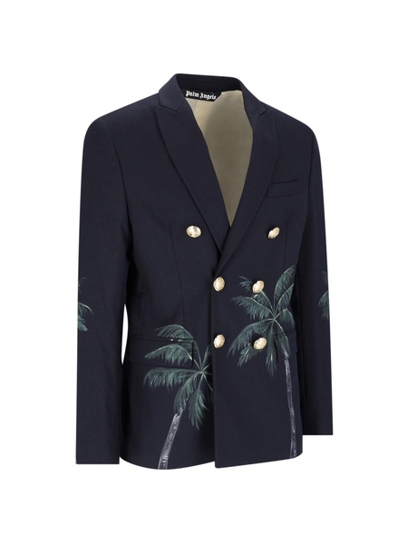 Printed Double Breast Blazer