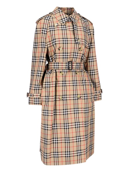 Burberry Check Trench Coat