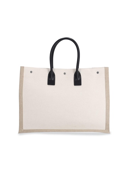 Rive Gauche cotton and linen tote bag