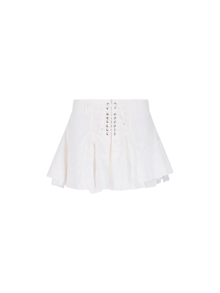 Pleated mini skirt