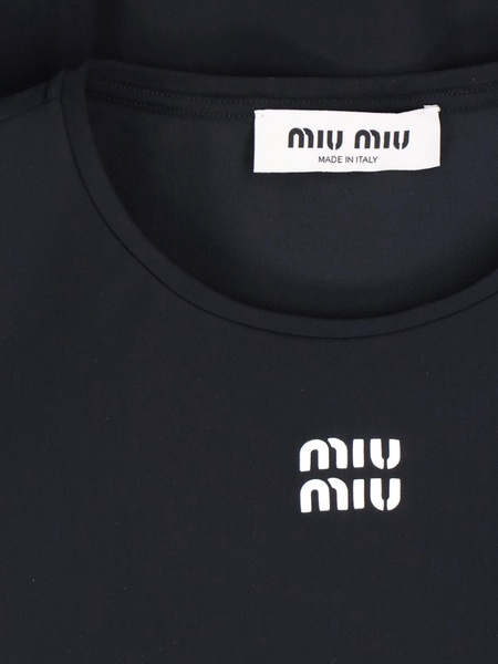 Logo midi dress