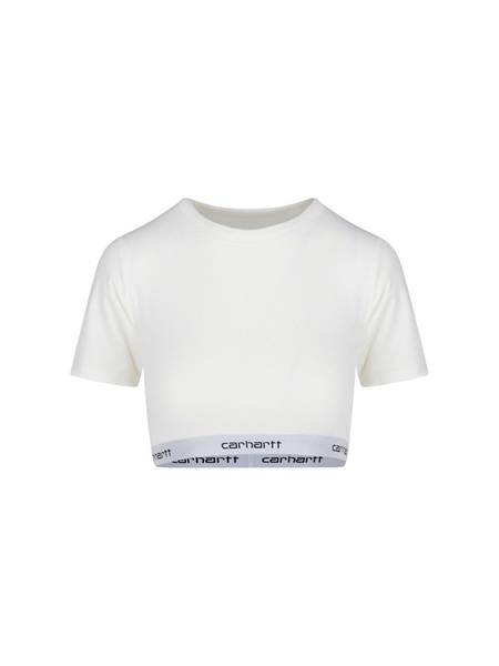 'W' Script' crop top