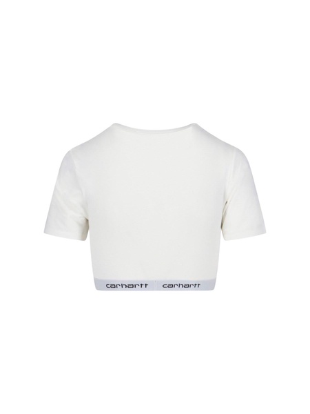 'W' Script' crop top