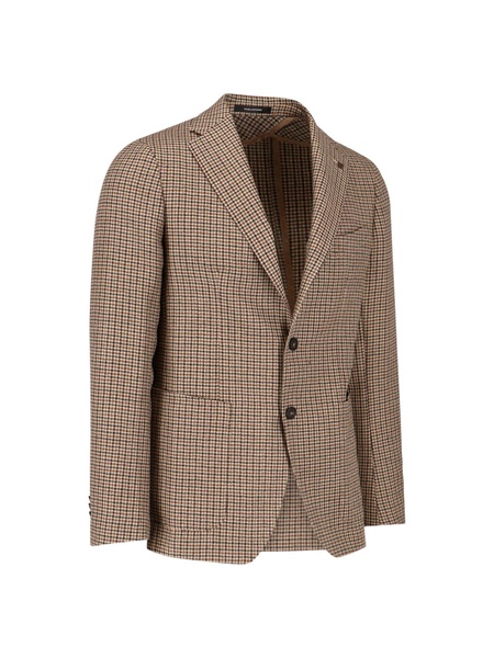 Tagliatore Houndstooth Patterned Single-Breasted Blazer