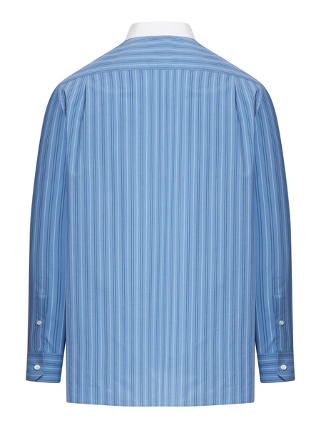 Loewe Stone Blue Striped Long Sleeve Shirt Men