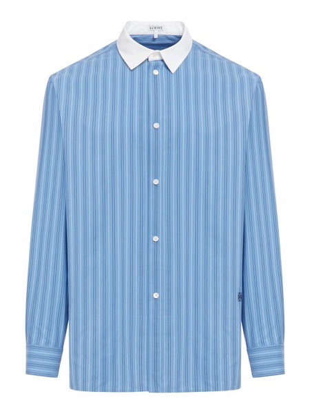 Loewe Stone Blue Striped Long Sleeve Shirt Men