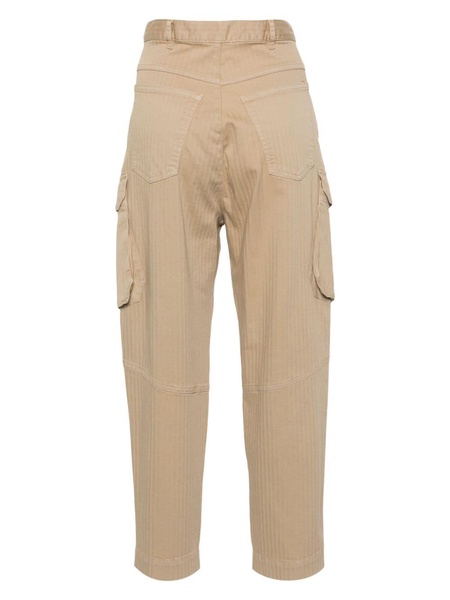 Semicouture Bianca Cotton Cargo Trousers