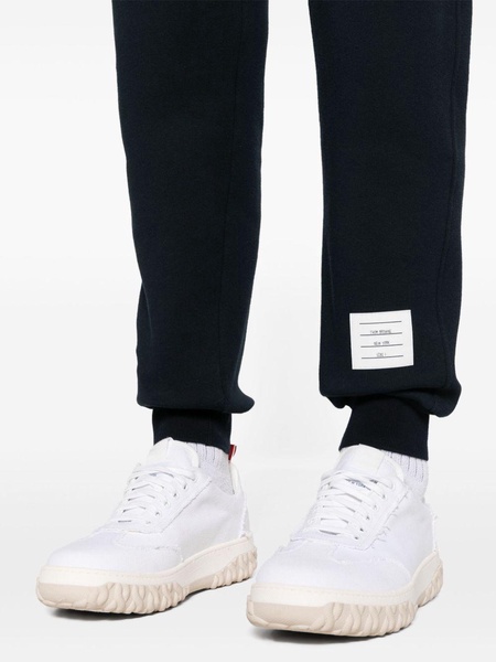 colour-block cotton track pants