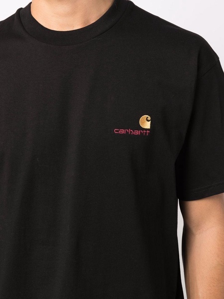 logo-embroidered cotton T-shirt