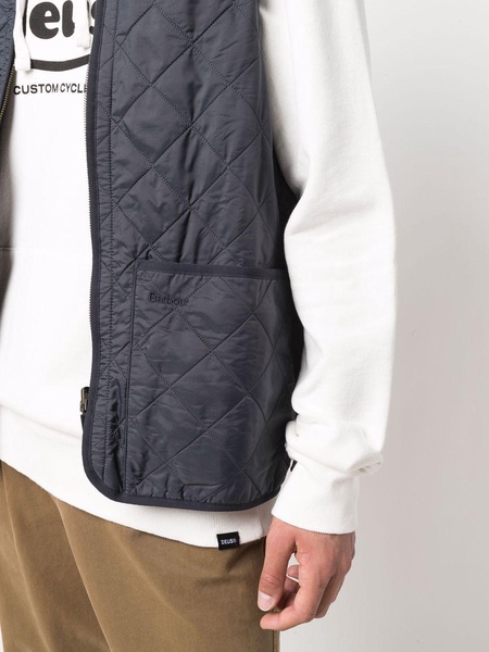 quilted pouch-pocket gilet 