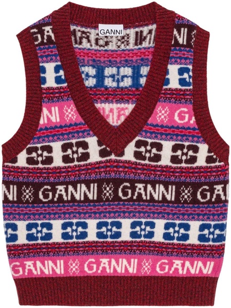 Fair Isle-intarsia sweater vest