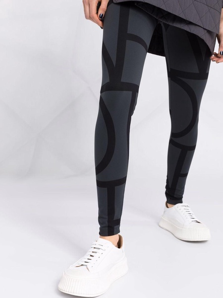 Monogram two-tone leggings