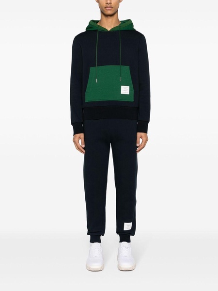 colour-block cotton track pants