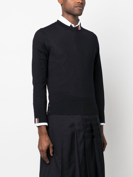 THOM BROWNE Blue Stitch Sweater for Men - Relaxed Fit