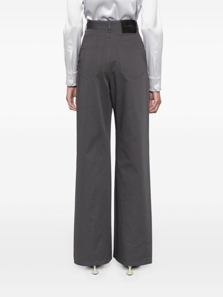 high-waist wide-leg trousers