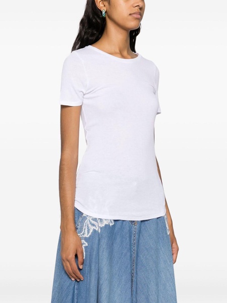 Majestic Ribbed Viscose T Shirt