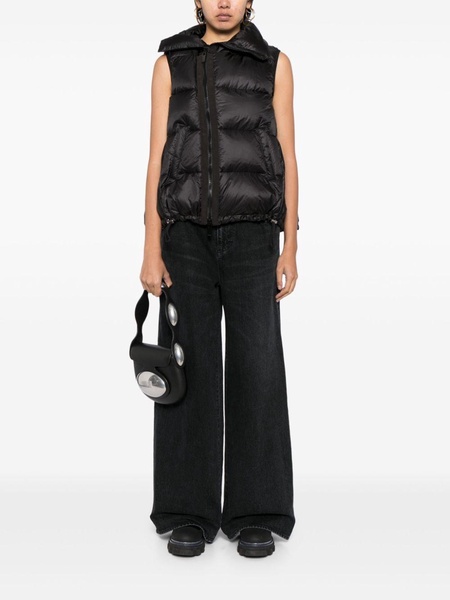 off-centre padded gilet