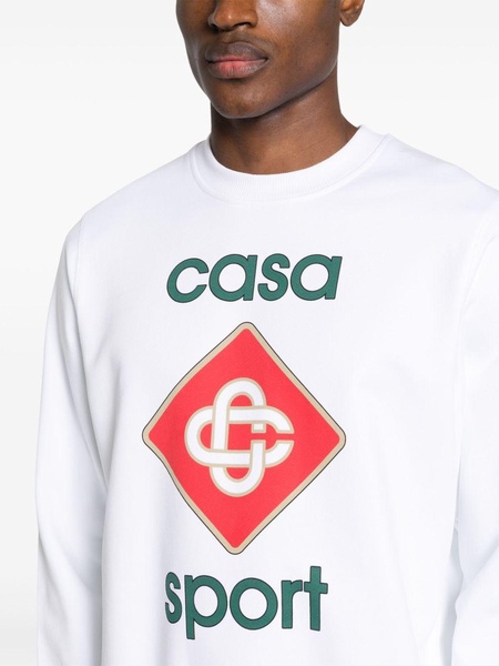 Casablanca Logo Organic Cotton Sweatshirt