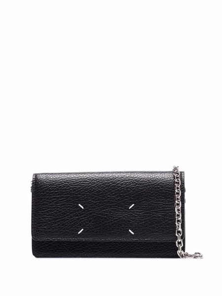 MAISON MARGIELA Iconic Stitch Mini Leather Wallet on Chain