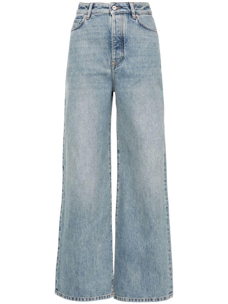 high-rise wide-leg jeans