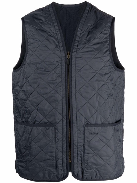 quilted pouch-pocket gilet 