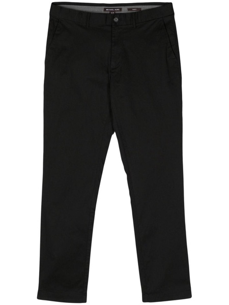 mid-rise straight-leg chinos