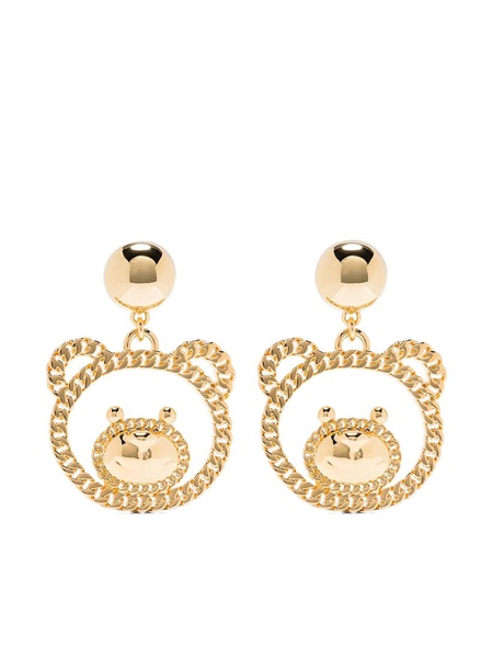 Moschino Teddy Bear Clip Earrings