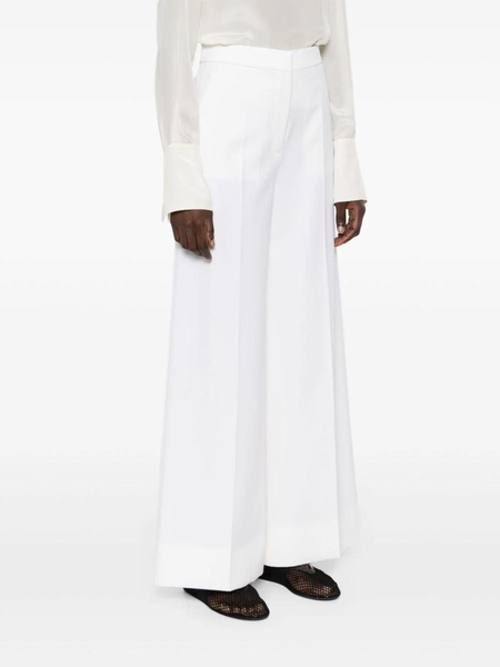 high-waisted wide-leg trousers