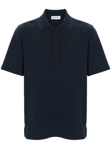 short-sleeve cotton polo shirt