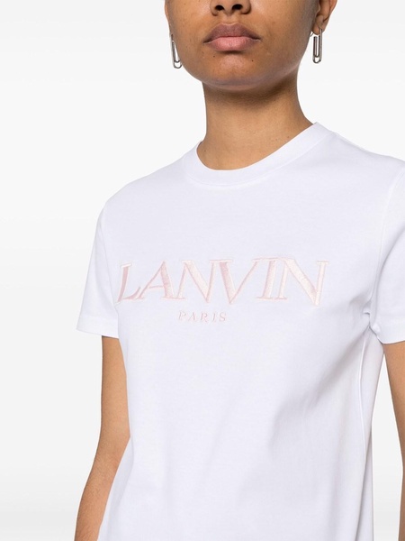 logo-embroidered cotton T-shirt