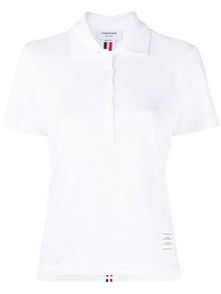 Thom Browne Polo Shirt With Striped Detail