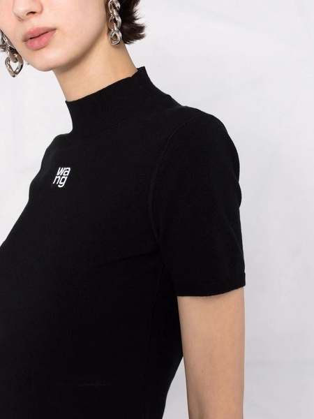 T By Alexander Wang Logo Viscose Top