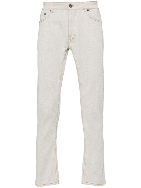 slim-fit cotton jeans