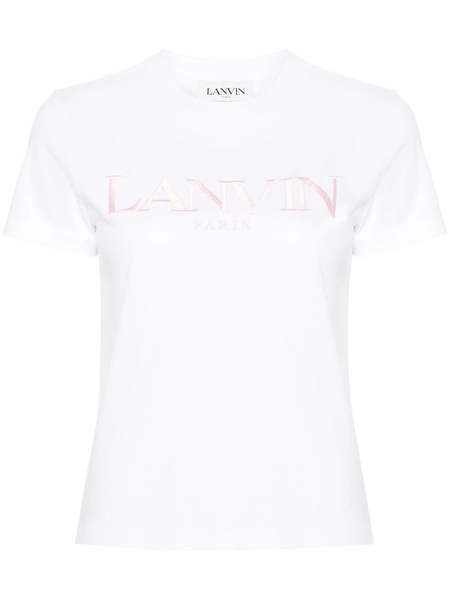 logo-embroidered cotton T-shirt