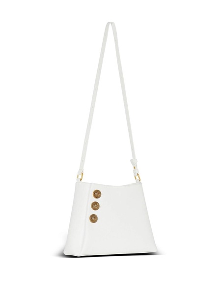 Emblème grained leather shoulder bag