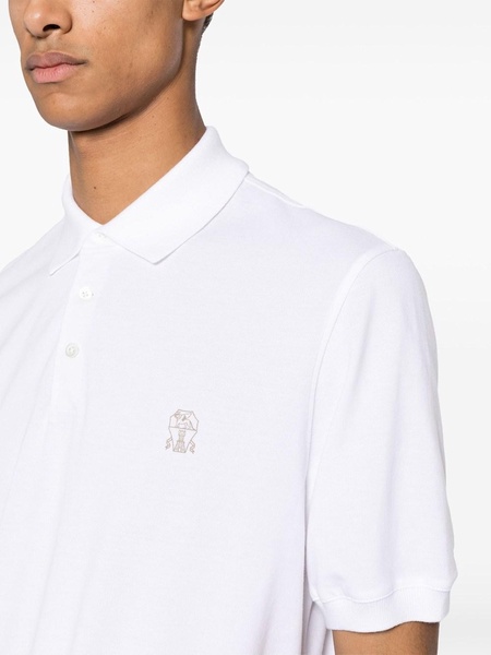 Logo-Embroidered Piqué Cotton Polo Shirt