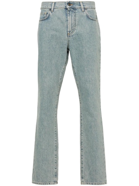 Straight jeans with a faded effect