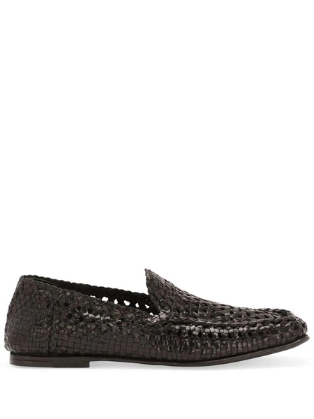 Dolce & Gabbana Intrecciato Moccasins